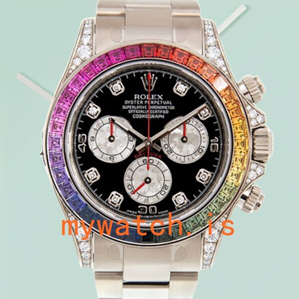 Rolex Daytona Mens 40mm 116599RBOW Diamond Bezel: Genuine vs. Replica